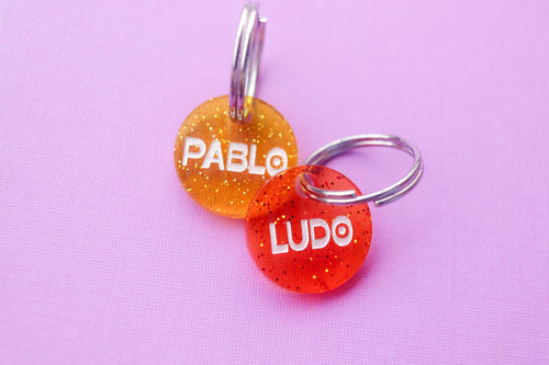 Circle Jelly Pet Tag