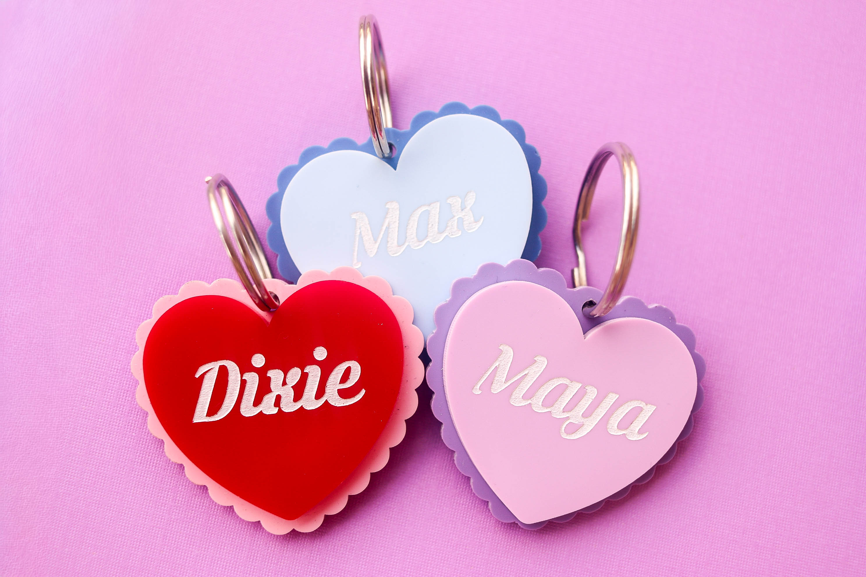 Scalloped Heart Tag