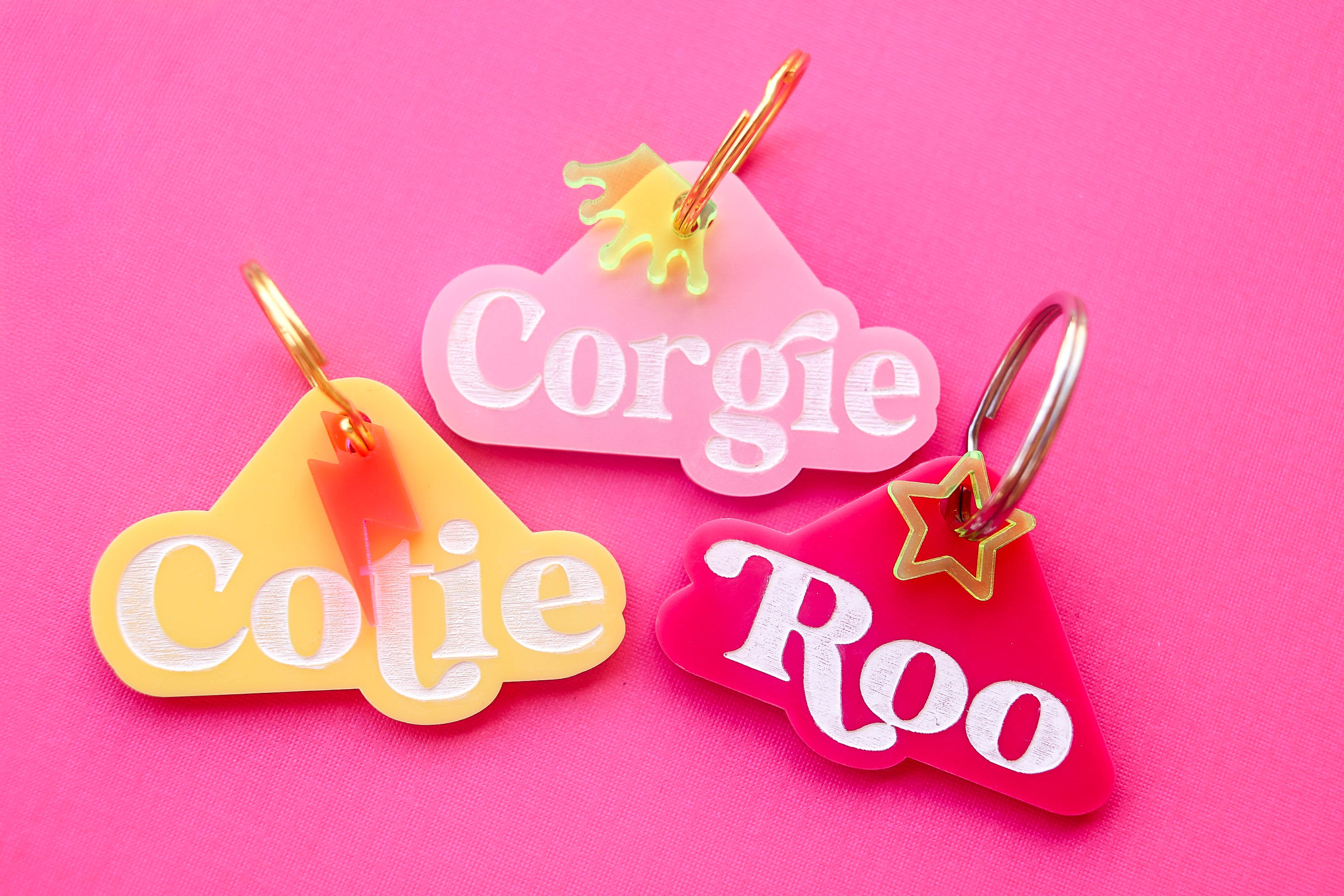 Triangle Custom Name Pet Tag