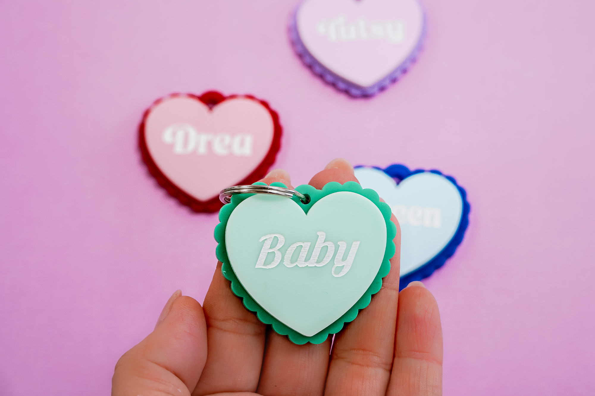 Scalloped Heart Tag