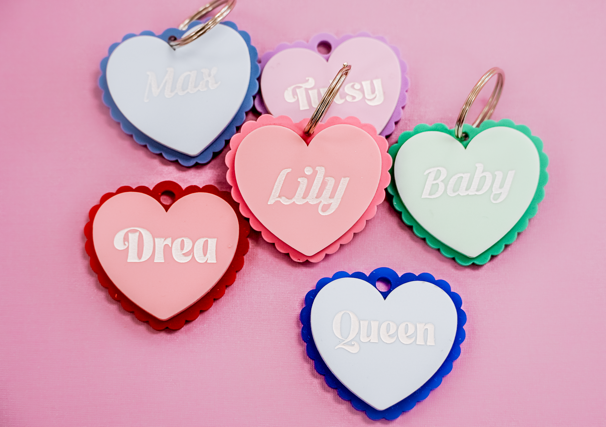 Scalloped Heart Tag