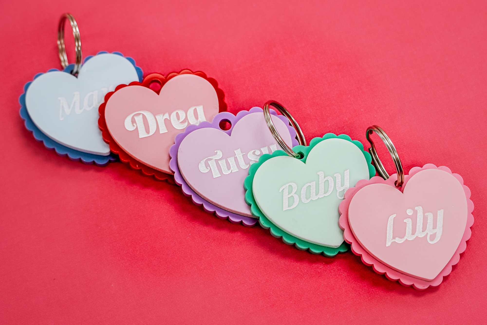 Scalloped Heart Tag